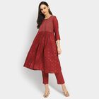 Ladies' Ethnic Set, लाल, small image number null