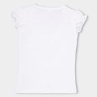 Girls' 100% Cotton T-Shirt , White, small image number null