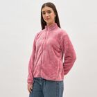 Women's Dusty Pink High Neck Casual Sweatshirt, गुलाबी, small image number null