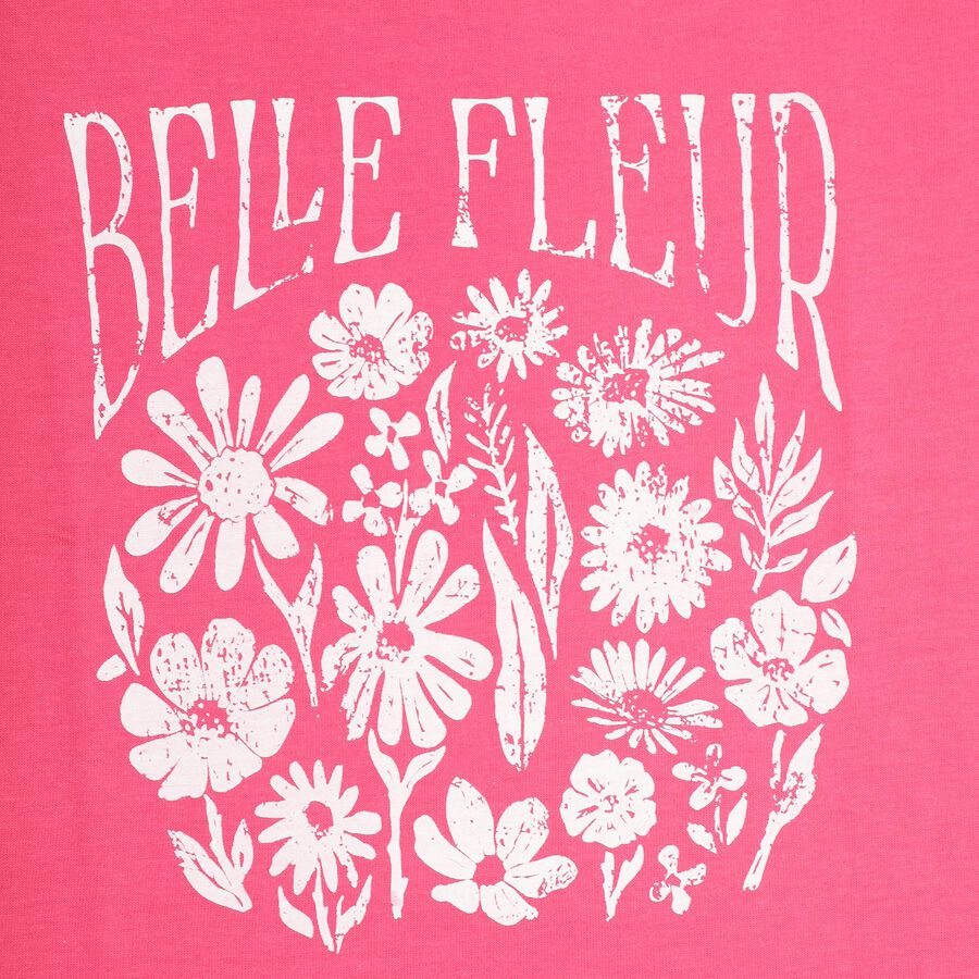 Girls' 100% Cotton T-Shirt, Fuchsia, large image number null