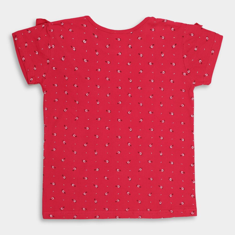 Girls' 100% Cotton T-Shirt, Fuchsia, large image number null