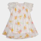 Girls' Frock , ऑफ व्हाइट, small