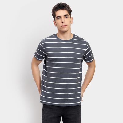 Men's Round Neck Half Sleeves T-Shirt 
