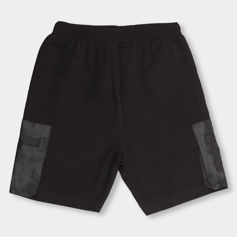 Boys' 100% Cotton Bermudas , काला, large image number null