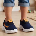 Boys' Navy Blue Slip-On Sneakers, Blue, small