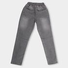 Kids Stonewashed Grey Slim Fit Basic Jeans, Dark Grey, small image number null