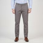 Men's Light Grey Slim Fit Casual Trousers, हल्का ग्रे, small