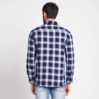 Cotton Checks Casual Shirt, Dark Blue, small image number null