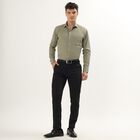 Men's Olive Green Slim Fit Formal Shirt, Olive, small image number null