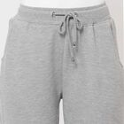 Solid Regular Joggers, Melange Light Grey, small image number null