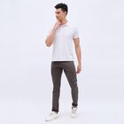 Men's Five Pocket Slim Fit Casual Trousers, Dark Green, small image number null