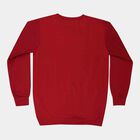 Boys Round Neck Sweatshirt, Maroon, small image number null