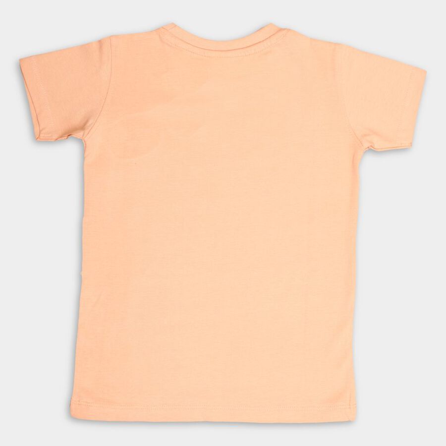 Boys Cotton T-Shirt, Orange, large image number null
