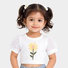 Girls' T-Shirt, सफ़ेद, small