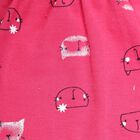 Infants Printed Rib Waist Pyjama, Fuchsia, small image number null