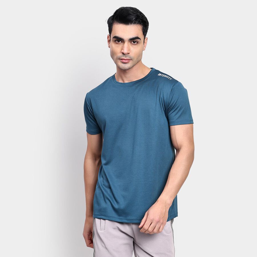 Men's Drifit T-Shirt, Teal Blue, large