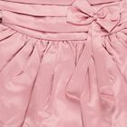 Girls' Soft Pink Floral Embellished Sleeveless Party Frock, Pink, small image number null