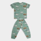 Boys' 100% Cotton Suit Night , हल्का हरा, small image number null