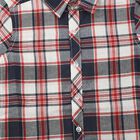 Boys Red Checked Casual Shirt, लाल, small