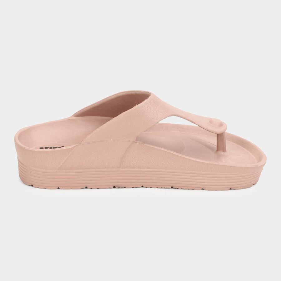 Womens Moulded Sliders, पीच, large image number null