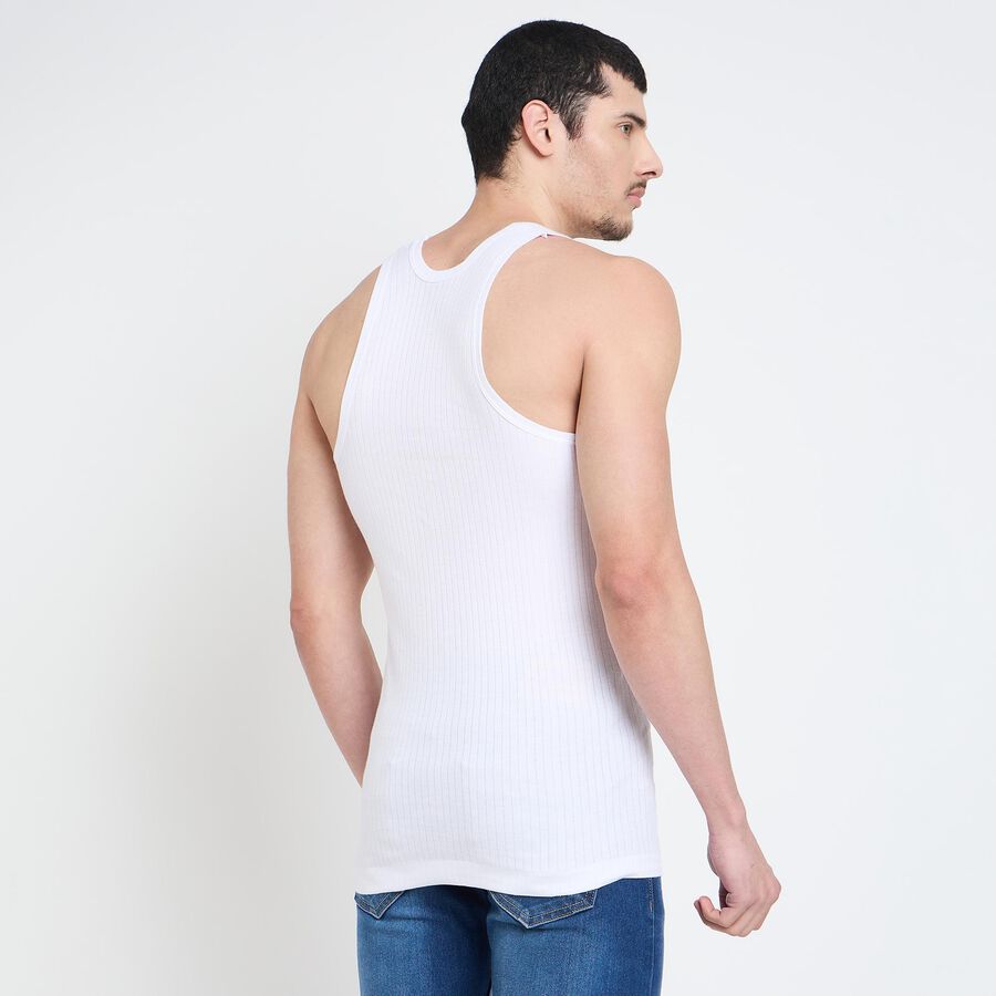 Men's 100% Cotton Vest , White, large image number null
