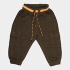 Infants Cotton Solid Trousers, Olive, small image number null