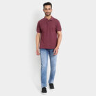 Printed Polo Shirt, Wine, small image number null