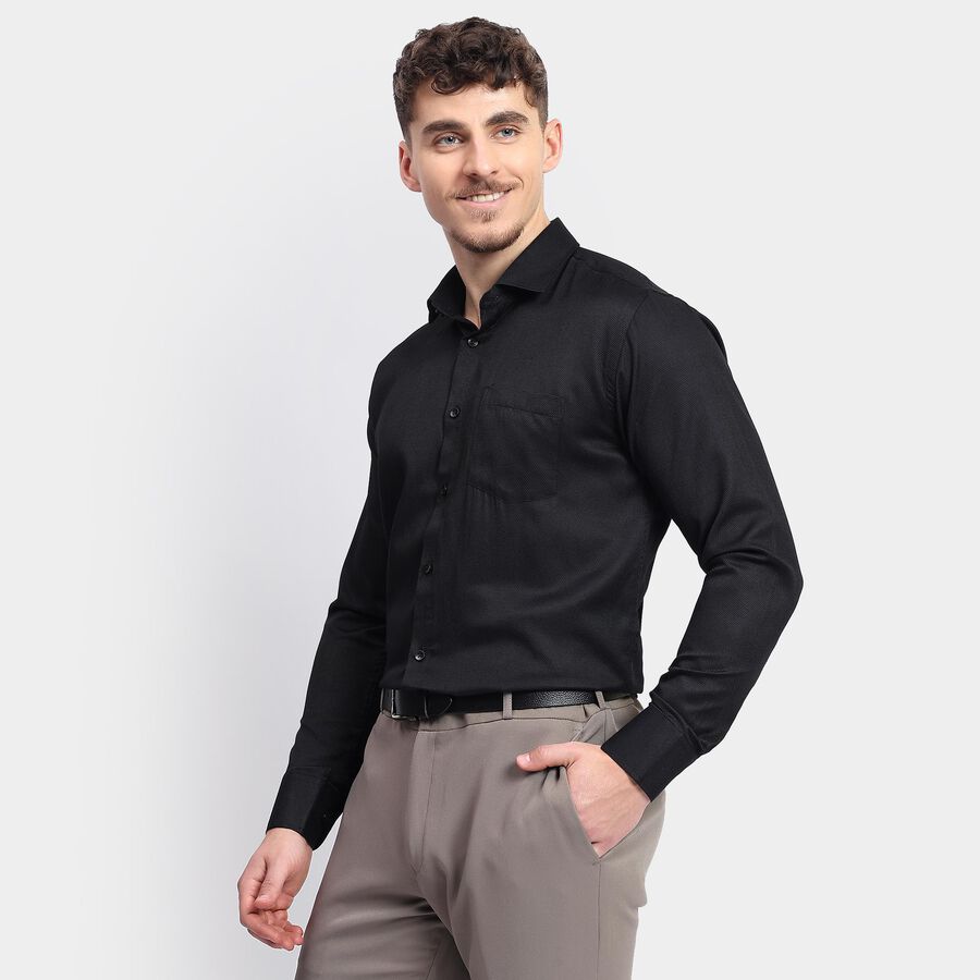 Men's Formal Shirt , Black, large image number null