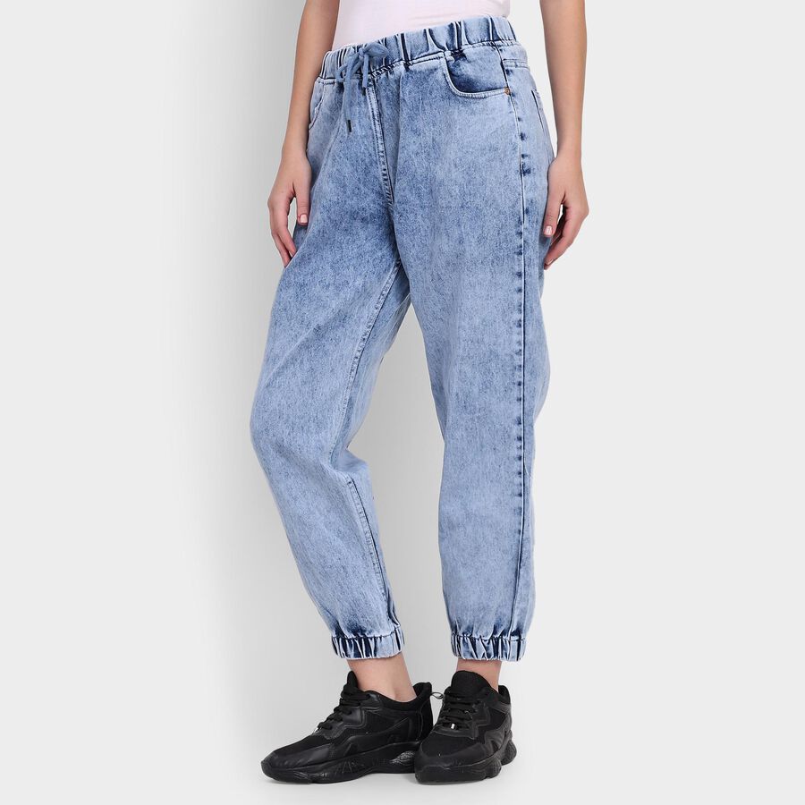 Ladies' Jeans , मध्यम नीला, large image number null