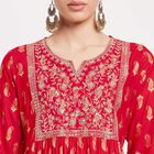 Embroidered Kurta, Red, small image number null