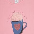 Girls' 100% Cotton T-Shirt , गुलाबी, small image number null