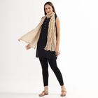 Women's Light Beige Crinkled Dupatta, Beige, small image number null