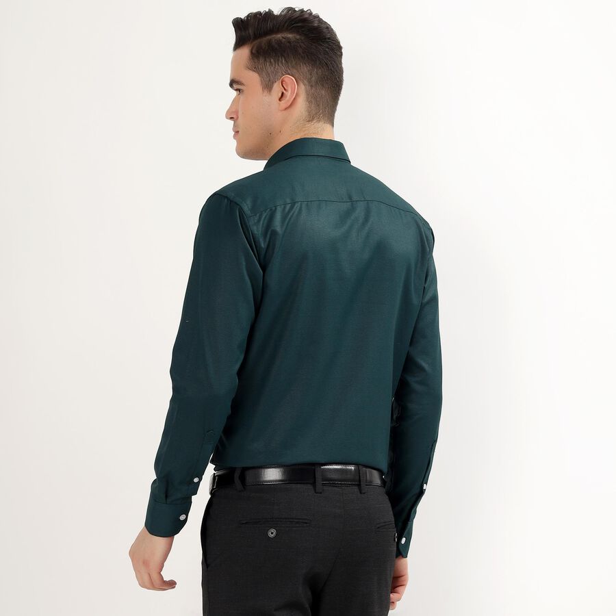 Men's Formal Shirt, गहरा हरा, large image number null