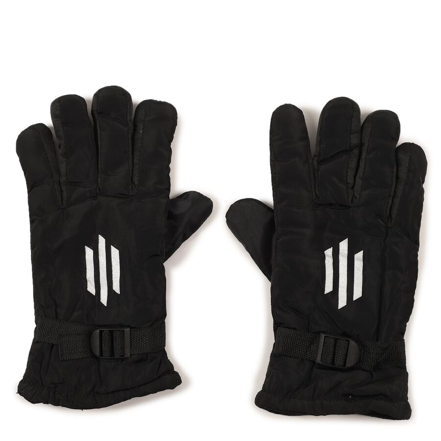 Men's Gloves, काला, large