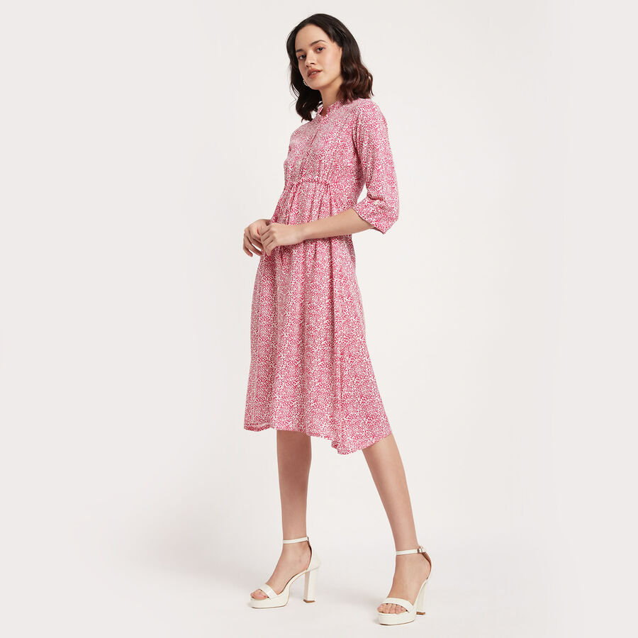 All Over Print Dress, Pink, large image number null