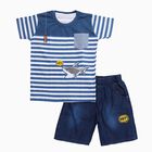 Boys' Woven Baba Suit, नेवी ब्लू, small image number null