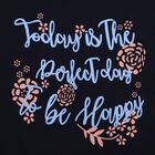 Girls Navy Blue Casual Upper And Bottom Set, नेवी ब्लू, small