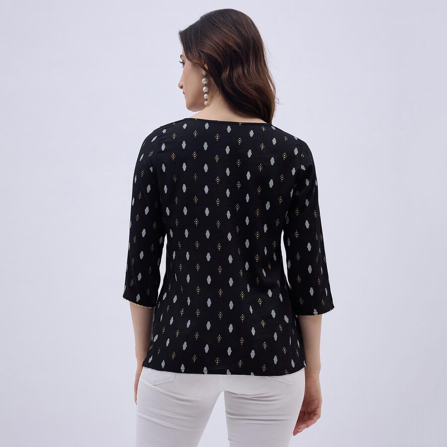 Ladies' Kurti, Black, large image number null