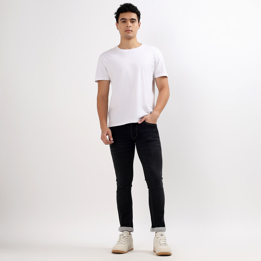 Men's Skinny Jeans , Dark Grey, large image number null