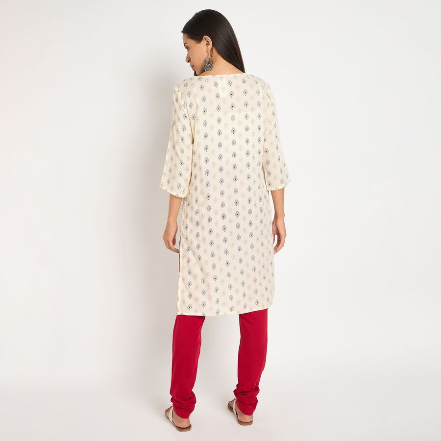 Ladies' Kurta, ऑफ व्हाइट, large image number null