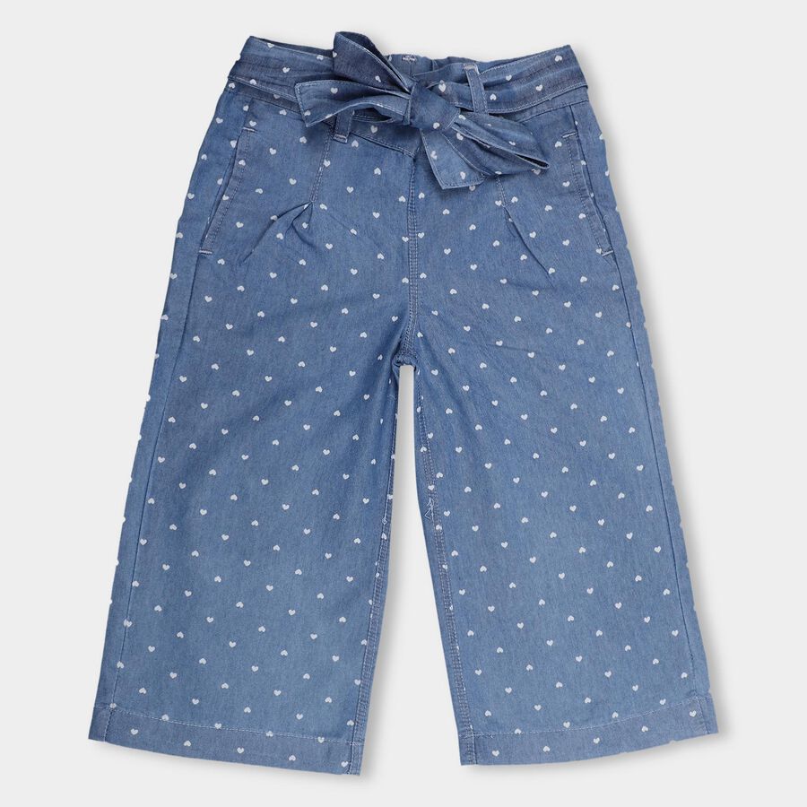 Girls' Capris, Mid Blue, large