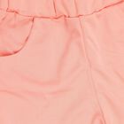 Girls' White Floral Off-Shoulder Top and Peach Shorts Set, नारंगी, small image number null
