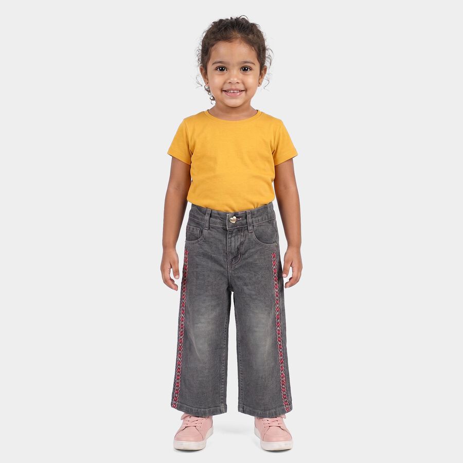 Girls' Jeans, Light Grey, large