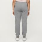 Girls Muted Charcoal Grey Thermal Lower, Melange Mid Grey, small image number null