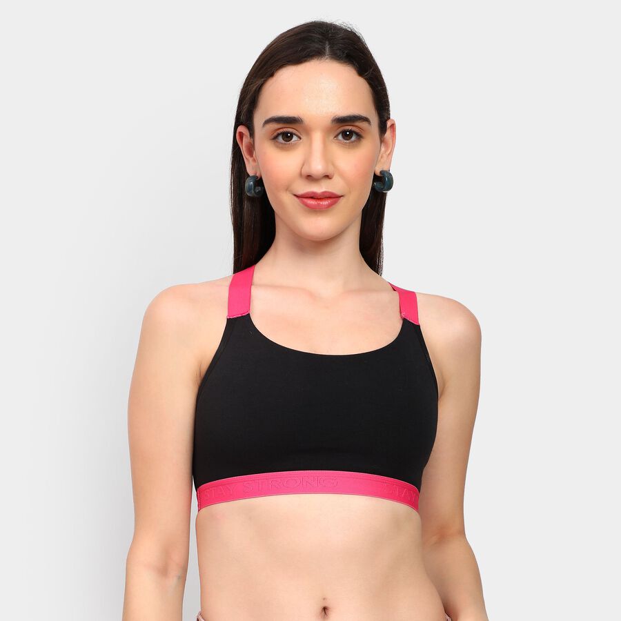 Ladies' Bra, Black, large image number null