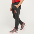Boys' Charcoal Grey Dinosaur Printed Cotton Blend Pyjama, चारकोल, small image number null