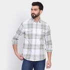 Men's 100% Cotton Casual Shirt, हल्का हरा, small