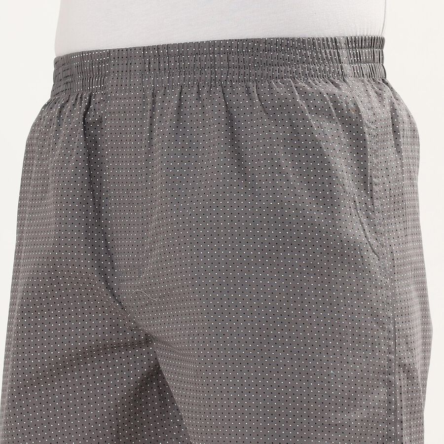 Men's Grey Cotton Printed Boxer, Dark Grey, large image number null