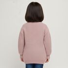Girls' Light Pink Crew Neck Textured Pullover, हल्का गुलाबी, small image number null