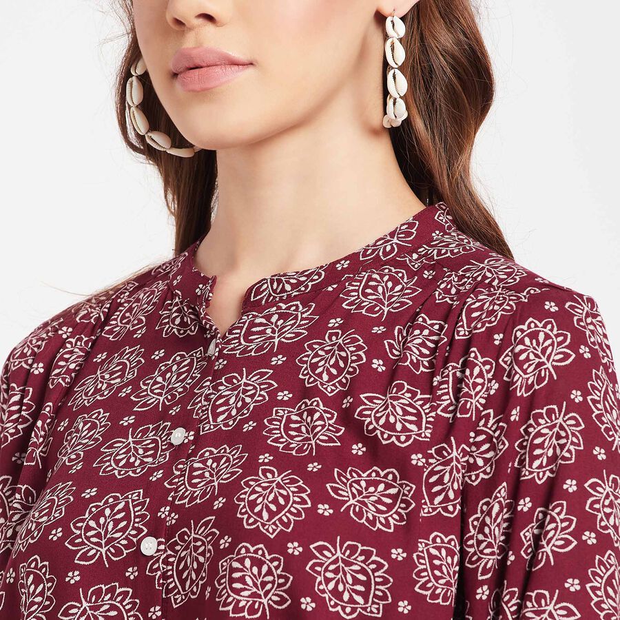 All Over Print Shirt, Wine, large image number null